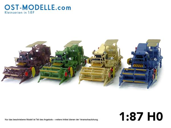 Mähdrescher E175 mit Spreuwagen oxidgrün 1/32